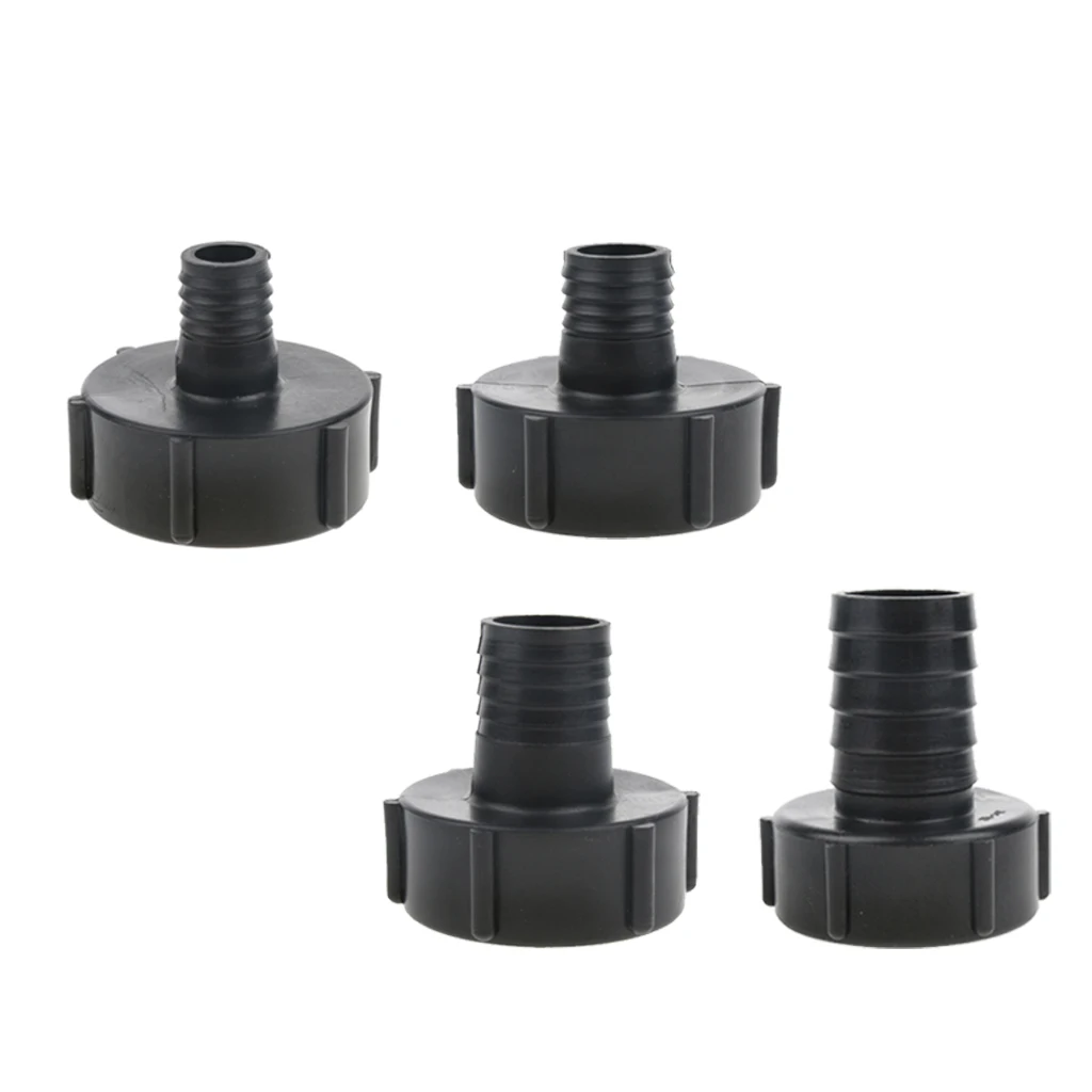 IBC Tote Tank Adapter Coarse Thread Water Tank Connector Fitting Black