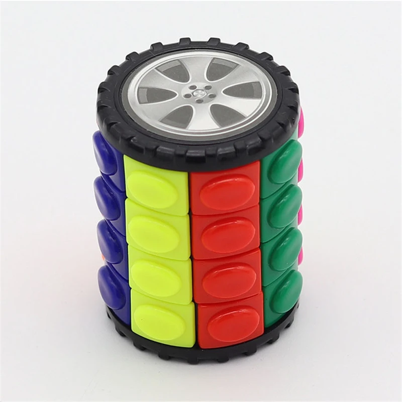 4X4X4 ZCube 5X5X5 в форме кукурузы, полезная декомпрессия, 3X3X3, волшебный куб, ручной спин, антистресс, сделай сам, цилиндрические пазлы, игрушка для мальчиков, игры разума - Цвет: 4X4X4