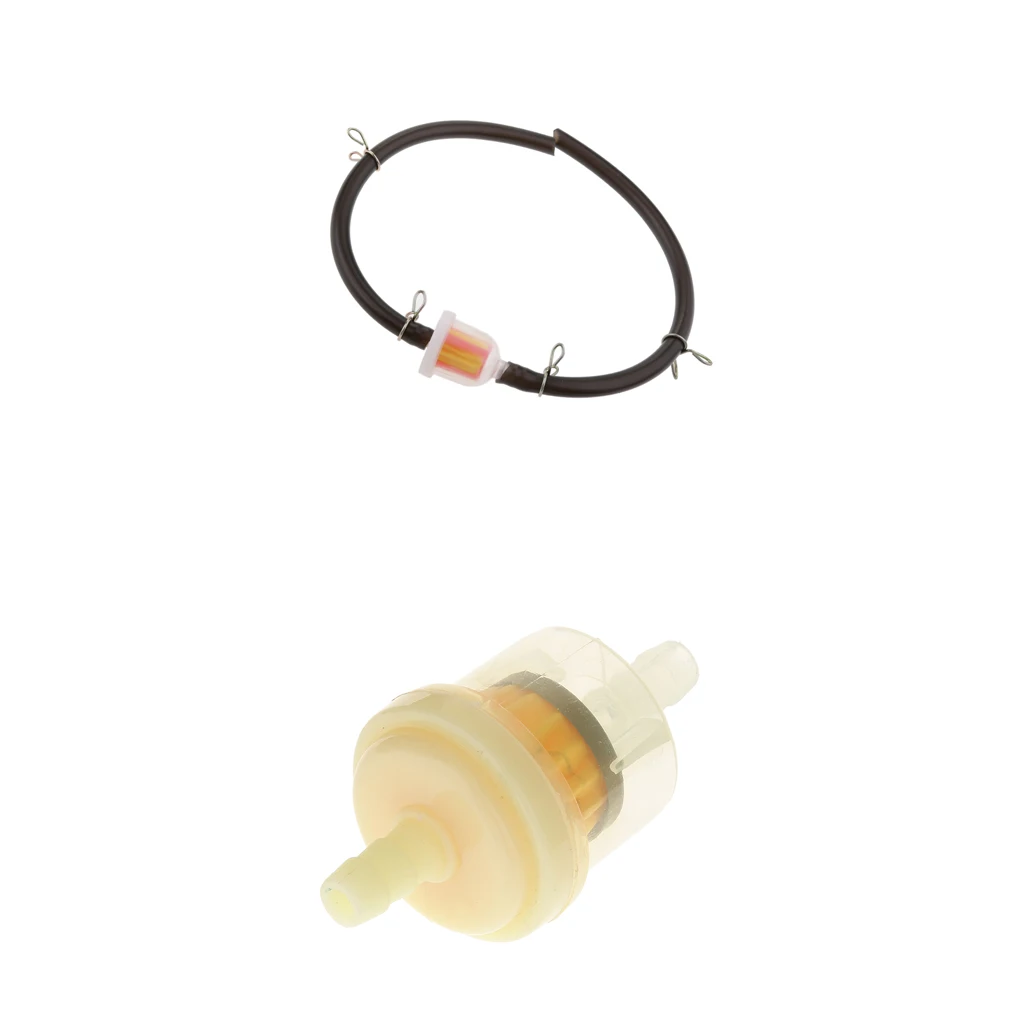 2x 6mm Mini Motorcycle Gas Hose Line Fuel Filter For 47cc 49cc ATV