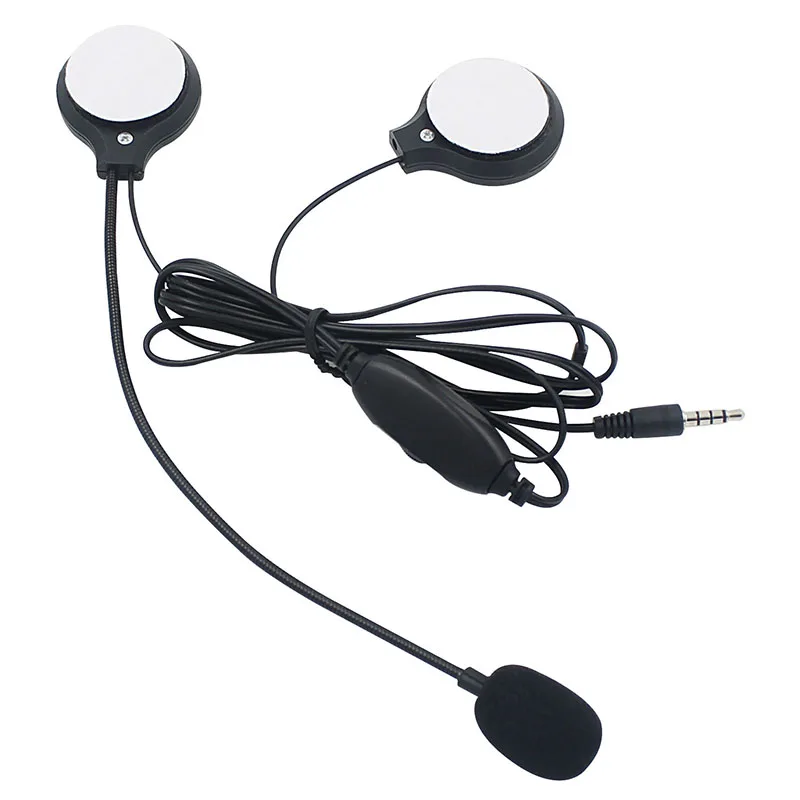 Intercom Headphone Helmet Headset with Microphone Interphone Stereo Earphone Answer the Phone FKU66