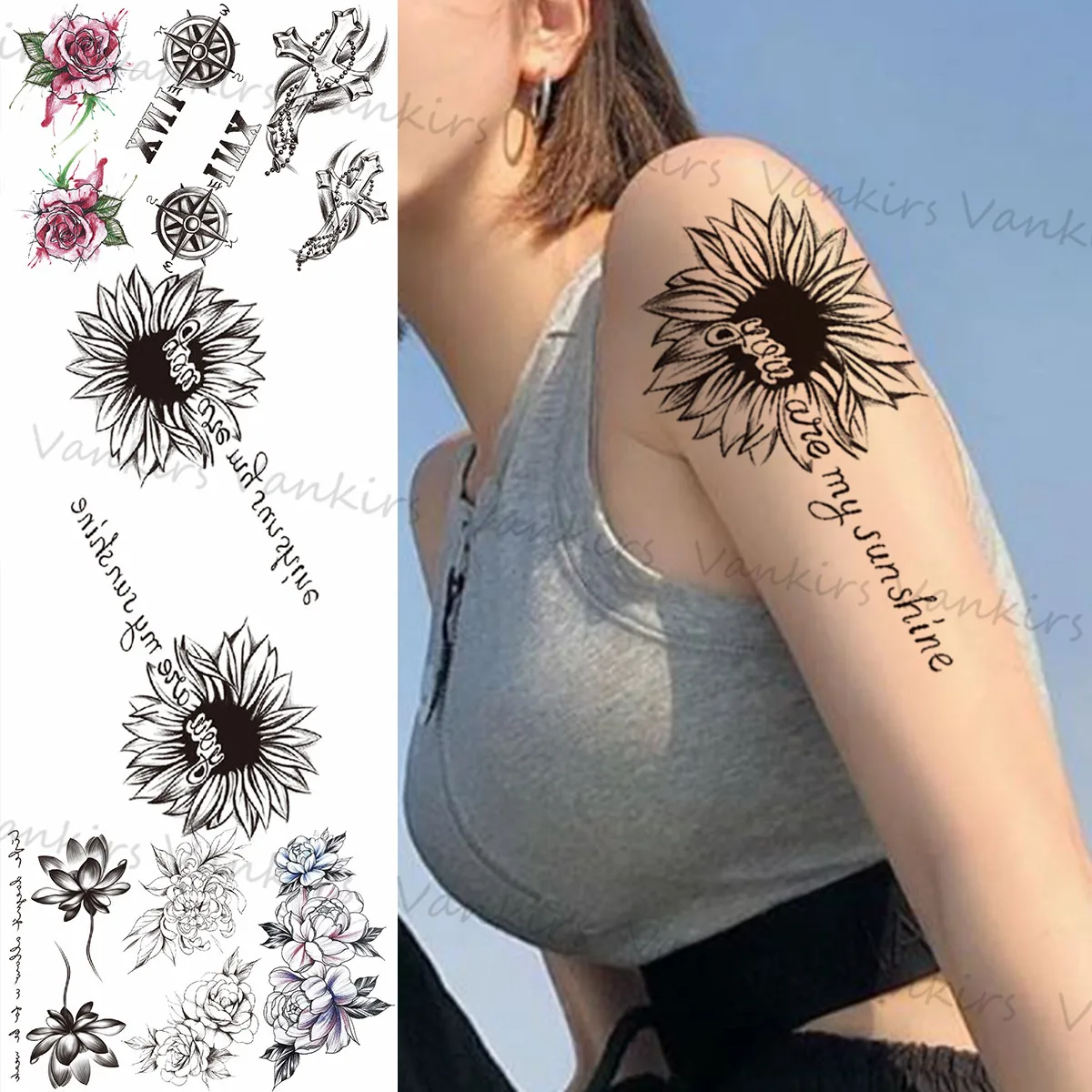 Buy Wholesale Sunflower Temporary Tattoo by NatureTats  Handshake  Marketplace