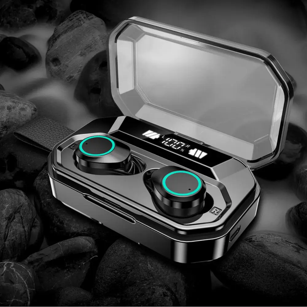 Bluetooth-наушники TWS с светодиодный фоном 6 часов воспроизведения музыки |