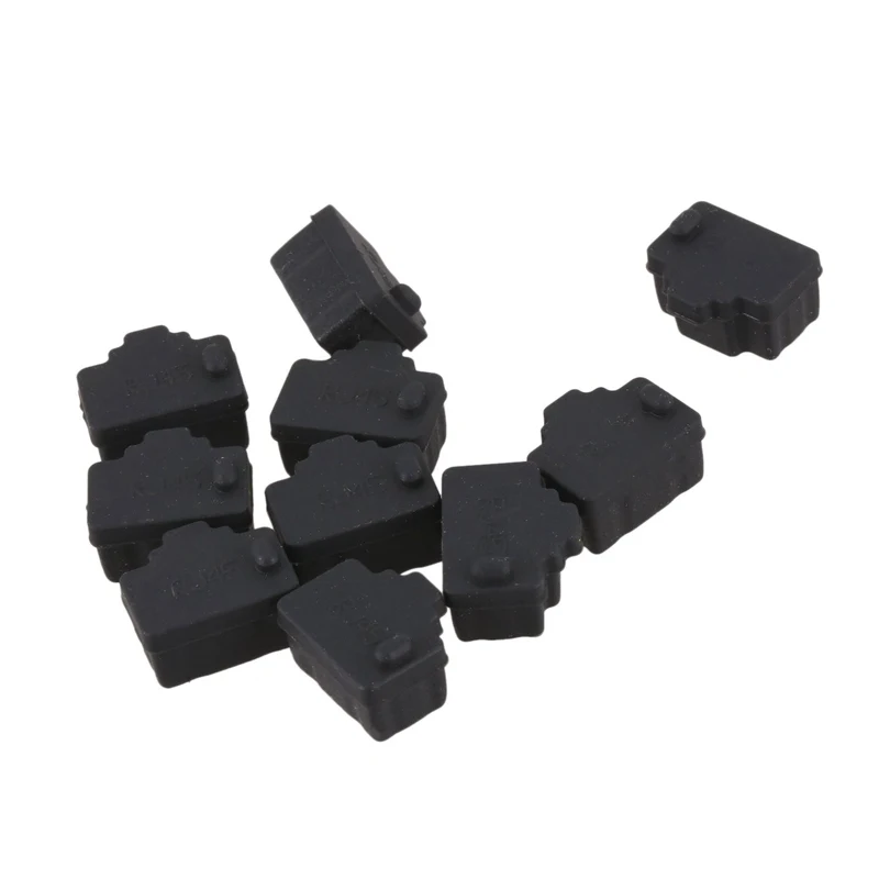 Ethernet концентратор порт RJ45 анти защитная крышка от пыли протектор разъем 10 шт. черный#8