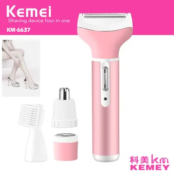 

Kemei Electric Epilatr 4 In1 Multifunction Handheld Hair Removal Trimmer Lady Shaving for Face Bikini Body Leg Care Tool F30