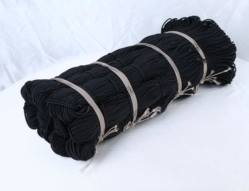 New 1.0-5.0mm High-Quality Black And White Elastic Rubber Round Elastic Band For Jewelry Making Sewing Clothing DIY Accessories
