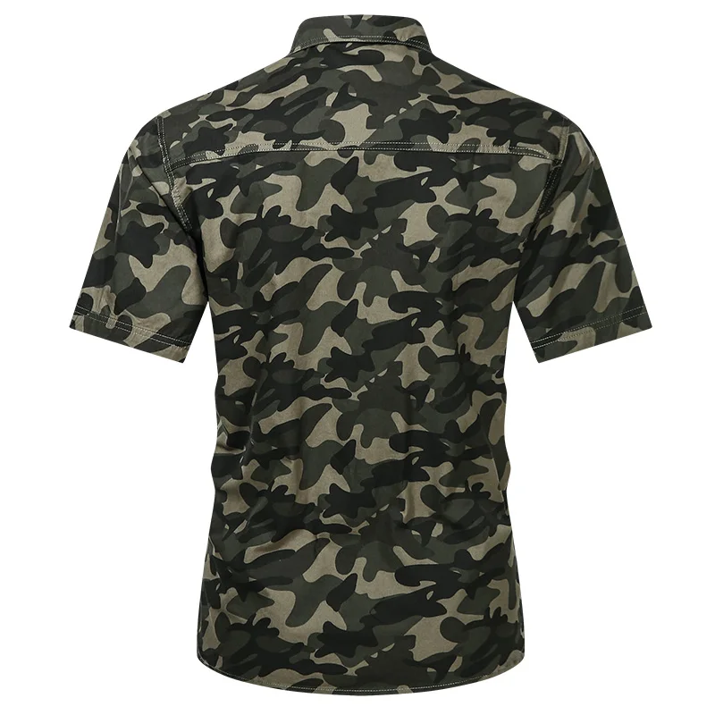 Camicia di Jeans mimetica per uomo estate verde militare manica corta Jeans  da uomo retrò camicie Casual moda marca Slim camicetta da uomo Top|Casual  Shirts| - AliExpress
