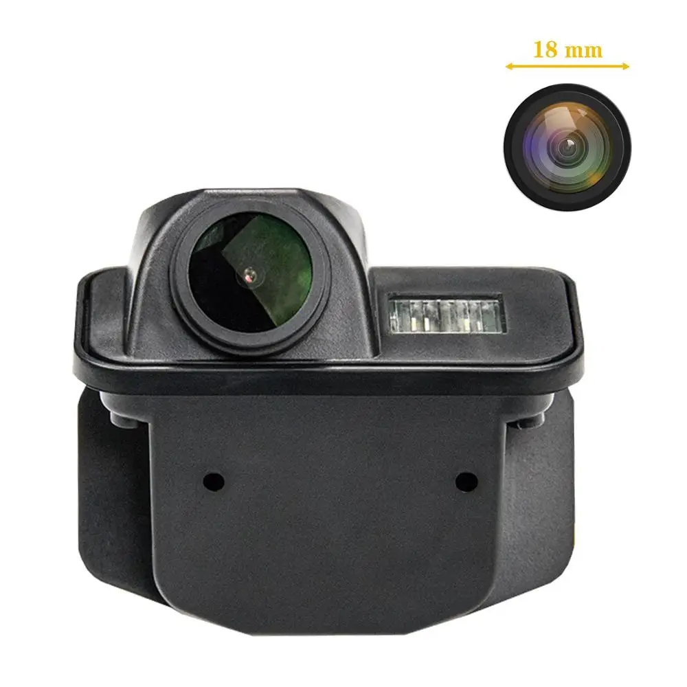 HD 1280x720p Rear Reversing Camera Integrated in Number Plate Light License Rear View Backup Camera for Toyota Yaris 2004 2006 2007 2008 2009 2010 2011 2012 Vitz