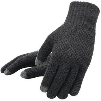 

Autumn and winter knit gloves men's warm riding sports men's gloves