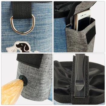 Dog Training Bag Portable Pet Waist Bag Detachable Large Capacity Snack Container for Dogs Cats Walking Feed Dog Accessories 3