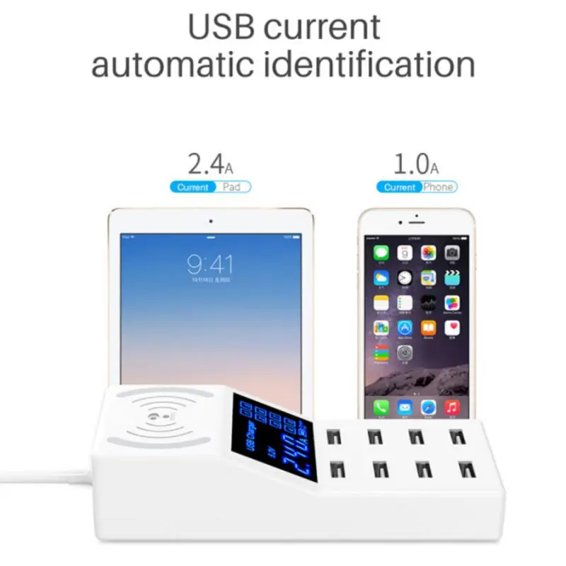 Зарядные устройства для мобильных телефонов 8 портов 2.4A usb зарядка Sta карты памяти