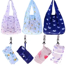 4 стиля Водонепроницаемый складная сумка для покупок Eco складные многоразовые сумки на плечо сумки из натуральной кожи перерабатываемая сумка для покупок