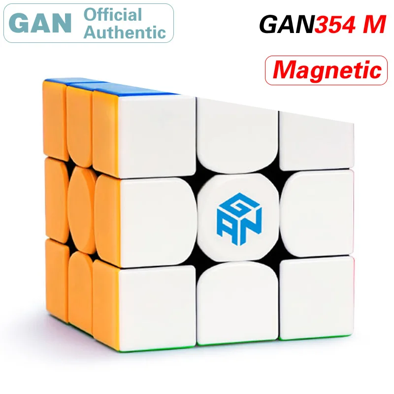 GAN 354 м Магнитный 3x3x3 волшебный куб 3x3 GAN 354 м Cubo Magico GAN354M скоростной куб головоломка антистрессовые игрушки для детей
