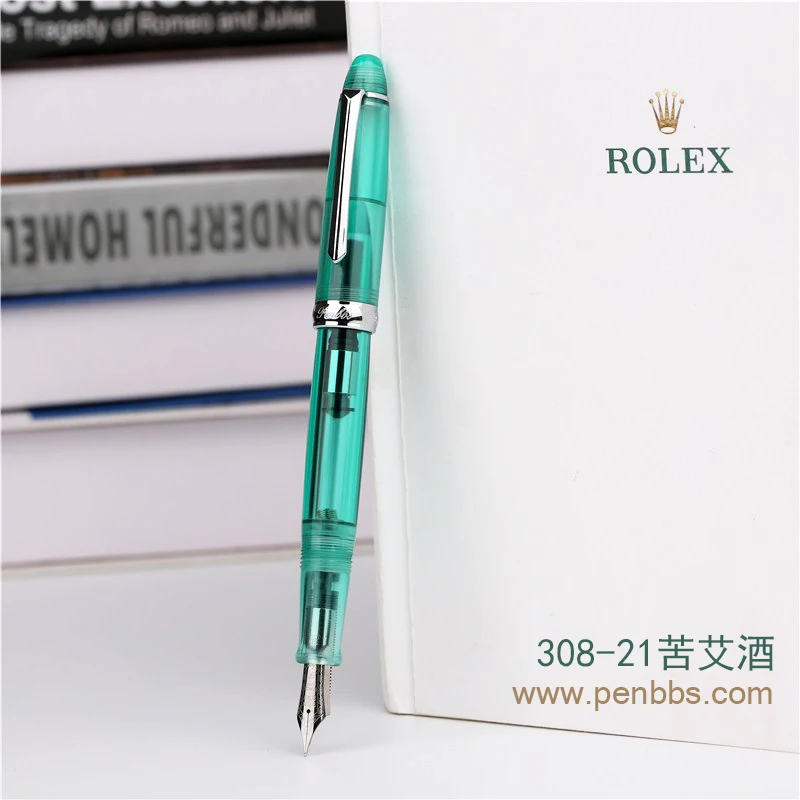 Penbbs 308 прозрачный фонтан акриловое перо калиграфия M 0,5 мм перо смолы искусство Пишущие принадлежности