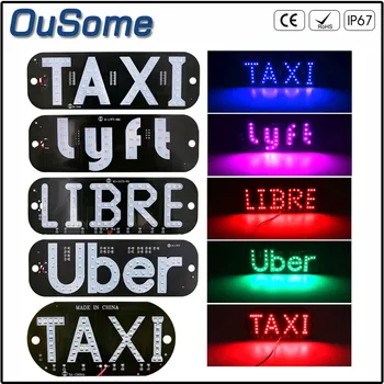 

NEW LED Indicator Light Panel Sign Cigar lighter USB plug switch car interior LED Taxi light