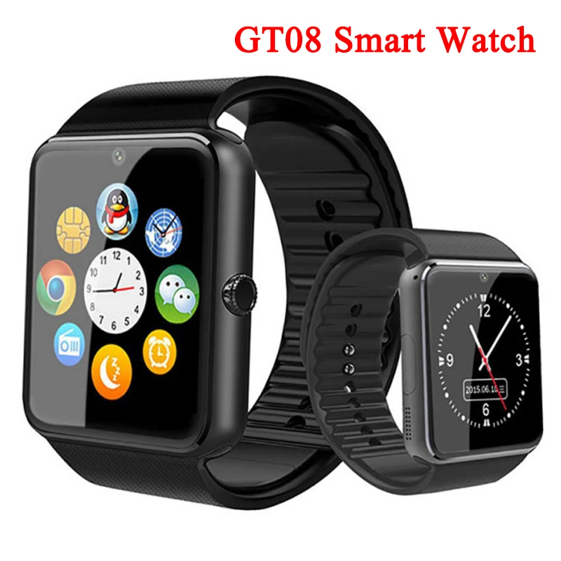

Bluetooth A1 Smart Watch Touch Screen GT08 Smartwatch Support 2G SIM TF Card Camera Multi-language Smart watches For Android IOS