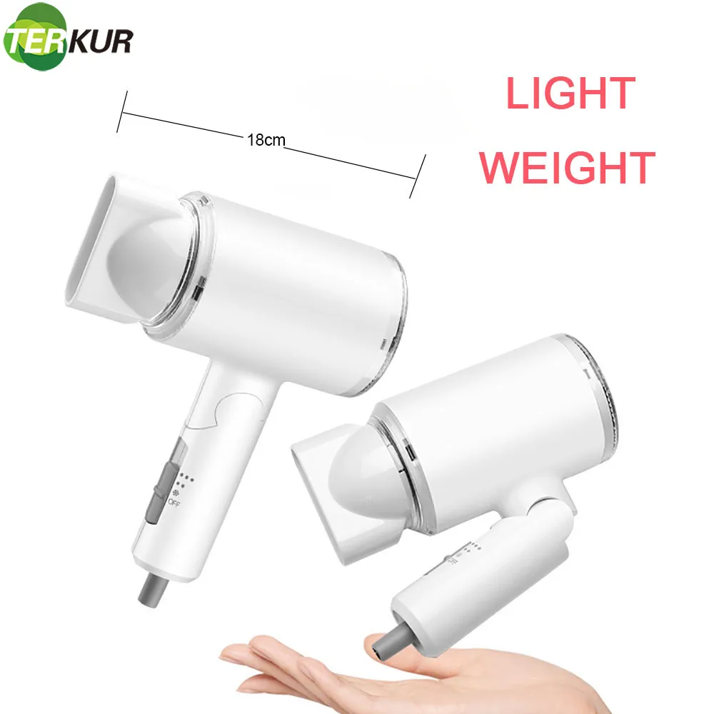 

Hair Dryer for Travel&Home 1200W Lightweight Negative Ionic Hair Blow Dryer 3 Heat Settings Cool Settings Concentrator Nozzles