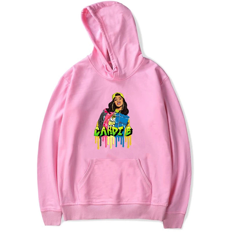 Cardi B/хлопковый свитер с принтом; свитер для маленьких мальчиков и девочек; повседневные толстовки; зимняя теплая детская одежда с капюшоном и длинными рукавами - Цвет: Hoodies 1