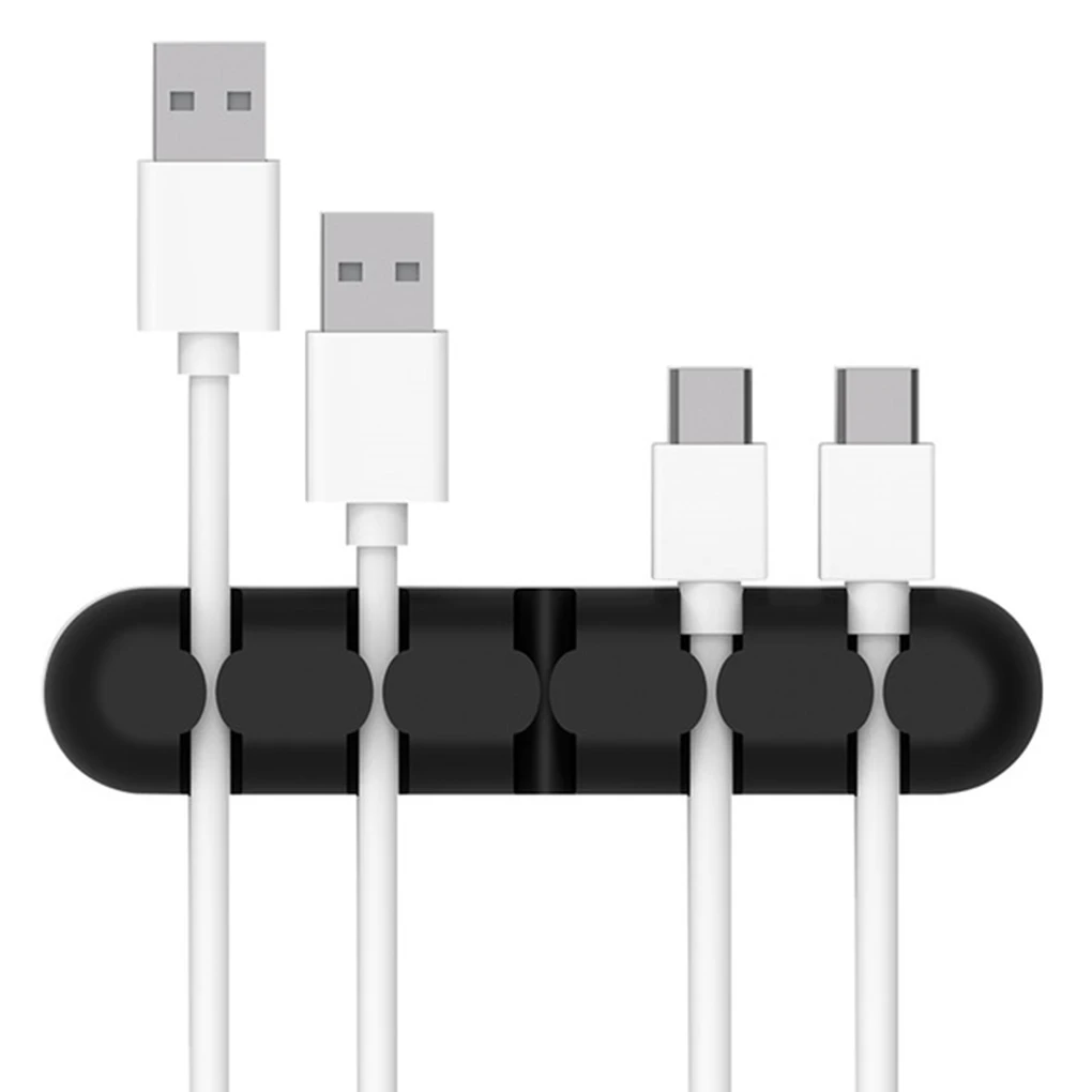 NO.1 USB данных зарядное устройство силиконовый кабель Winder Разъем Держатель шнур для организации рабочего стола провода кабель хранения Организатор - Цвет: NO.1