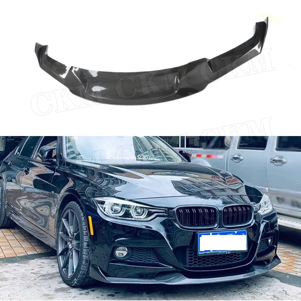 Carbon Fiber Front Bumper Spoiler Lamp Eyelid Splitters For Bmw F30 F35 M Sport 3i 325i 328i 12 18 Mad Style Head Chin Bumpers Aliexpress