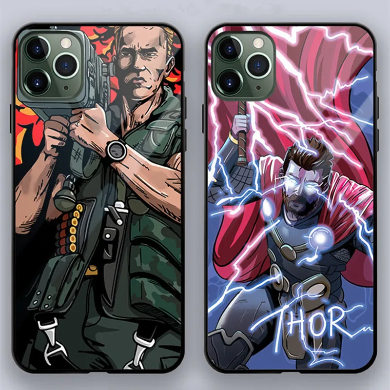 Крутой чехол Arnold Schwarzenegger movie Commando 1985 Poster чехол из закаленного стекла для телефона для iPhone 11 PRO MAX i11 Pro 11Pro