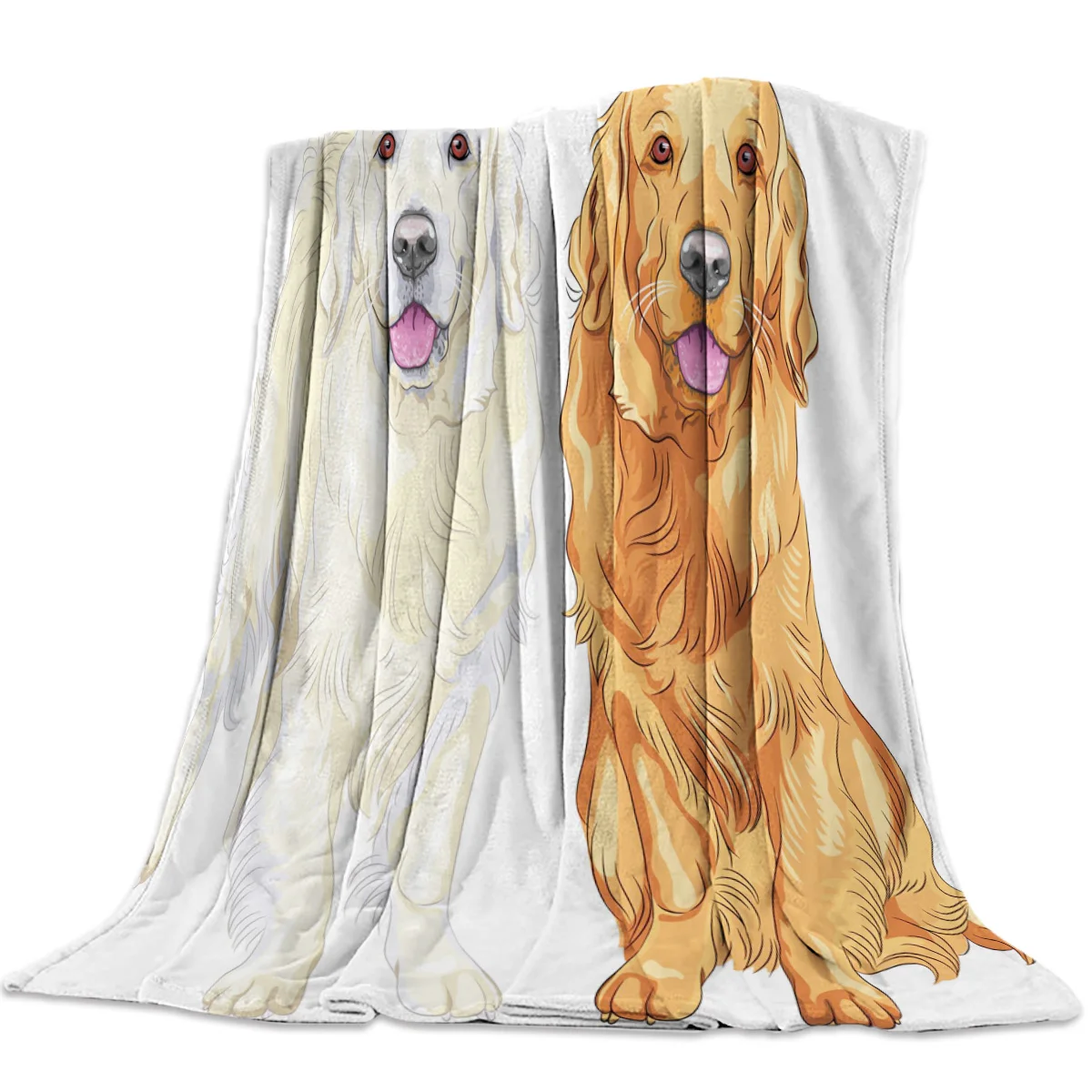 Одеяло для собаки-ретривера одеяло дивана кровати детей и взрослых теплое ткань