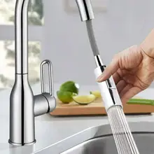 1pc Pull Out Down Kitchen Faucet Spray Nozzle 360 Swivel Water Saving Shower Sprayer Head Tap Aerator Replacement Faucet Filter