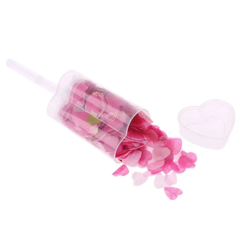 T-13 Сердце Конфетти Push Pop Контейнер Свадьба День рождения Юбилей вечерние Принадлежности Декор 72XF - Цвет: T-13