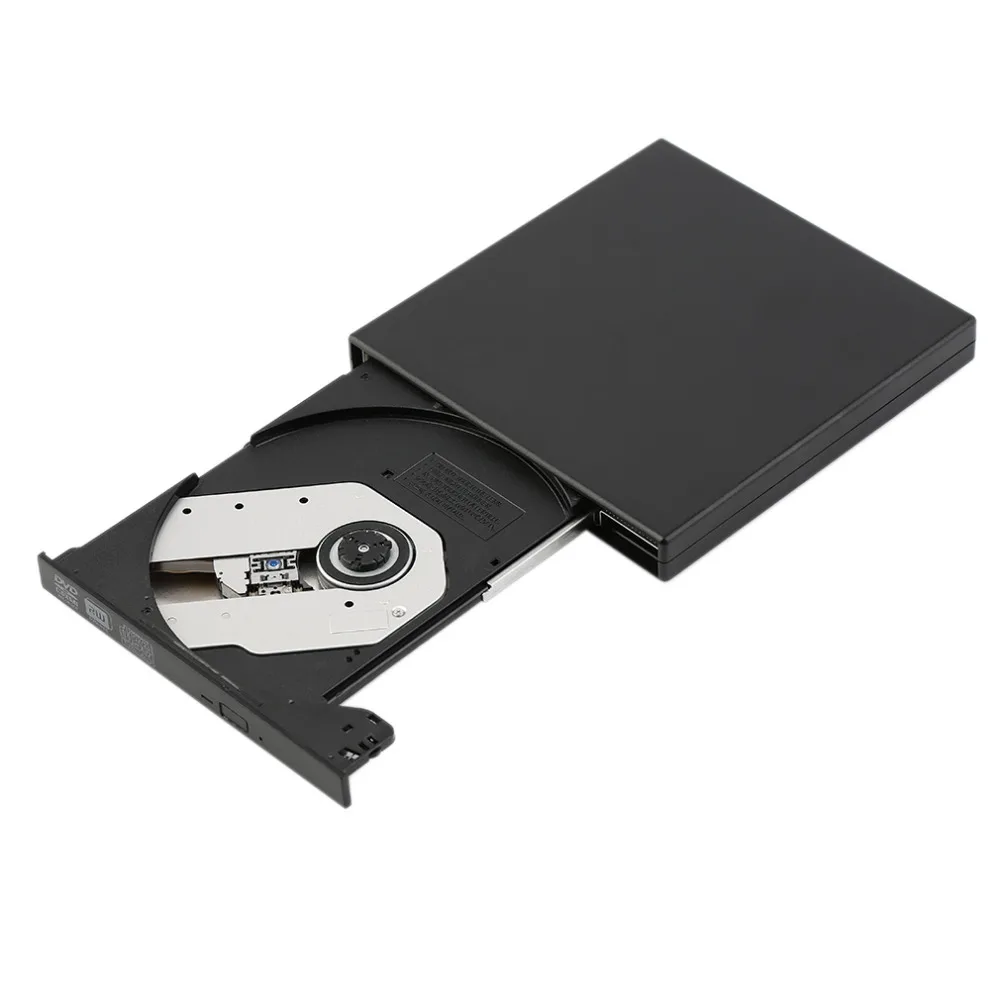 Newest Super Slim USB 2.0 External CD+-RW DVD+-RW DVD-RAM Burner Drive Writer For Laptop PC Promotion black White