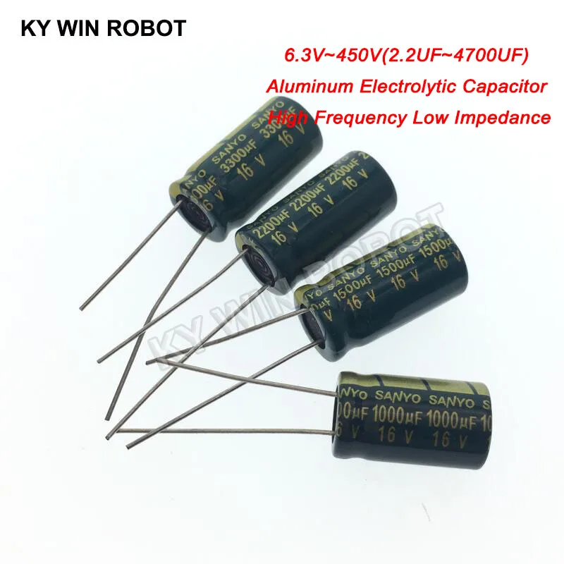 10V 16V 25V 35V 50V 400V Высокочастотный Низкочастотный алюминиевый конденсатор 100 мкФ 220 330