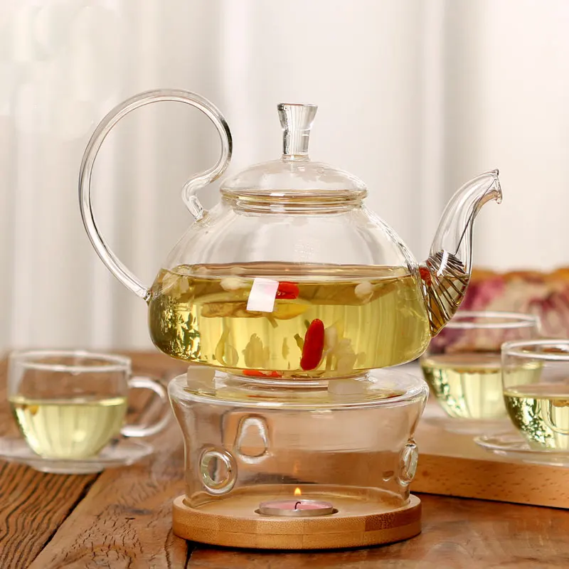 

Kettle Teapot Coffee Servers Water Restaurant Strainer Glass Economic Heat Resistant Home Kitchen Drinks Fruit Juice Tea Pot