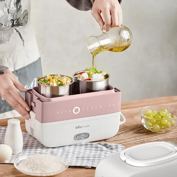 

Bear Electric Lunch Box Heating Rice Box Insulated Pluggable Electric Heating Self-Heating Cooking Heating Rice Useful Product w