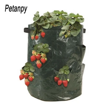 

Felt Cloth/PE Flowers Cultivation Strawberry Vegetable Planting Growing Bags Barrels Potato Planter Bags For Garden Supplies