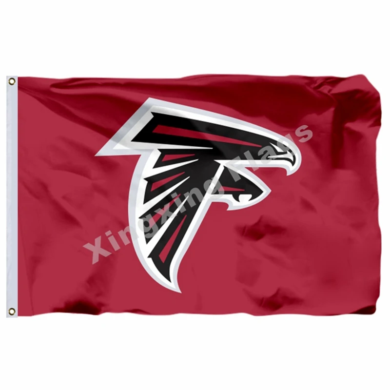Флаг с надписью Atlanta Falcons, 3 фута x 5 футов, полиэстеровый флаг с надписью Atlanta Falcons, размер № 4, 90X150 см, пользовательский флаг - Цвет: B1