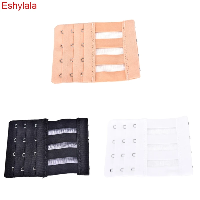1Pc New Sale Bra Extenders Strap Extension 4 Hooks 3 Rows Adjustable Belt Buckle Multi Color Available Intimates Accessories