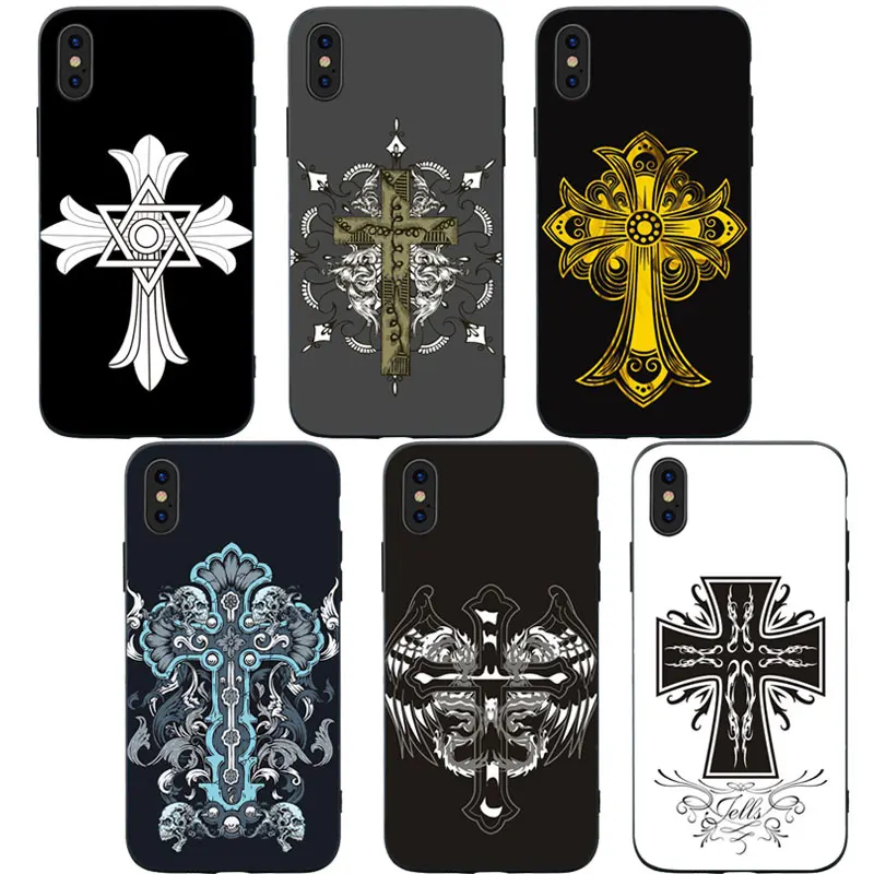 RKQ Модный мягкий силиконовый чехол для телефона с перекрестной татуировкой iPhone 5