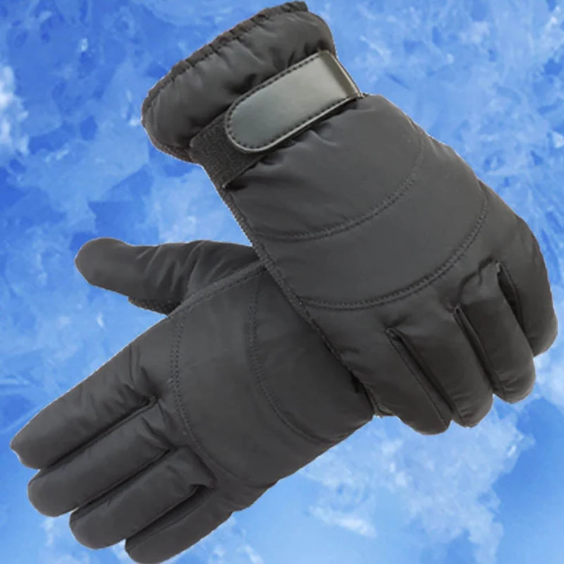 Зимние лыжные перчатки ультра-светильник, водонепроницаемые теплые перчатки для верховой езды, мужские и женские нескользящие лыжные перчатки с сенсорным экраном