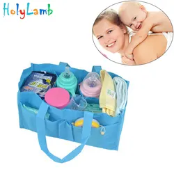 Sac à main en tissu Non tissé Portable, doublure Simple, pour maman, rangement de biberons, multifonctionnel, couche culotte, pour bébé 
