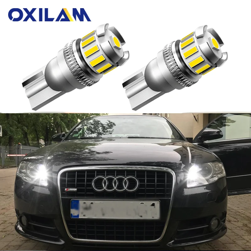 2 шт. W5W T10 Светодиодная лампа Canbus парковочные Внутренние огни для Audi A3 A4 A6 A5 8p B6 B8 B7