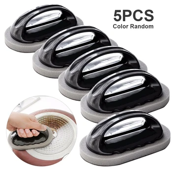 

5pcs Magic Kitchen Sponge Brush Melamine Sponge Cleaning Brush Descaling Knife Pan Pot Cleaner Strong Decontamination Brushes