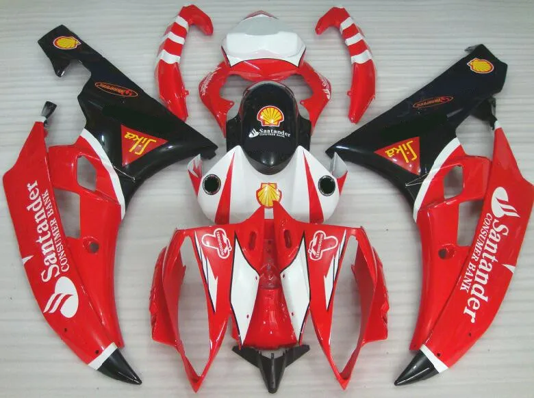 

New ABS Full fairing kits fit for YAMAHA YZF-R6 2006 2007 fairings set YZF1000 YZF R6 06 07 Injection body parts black red nice