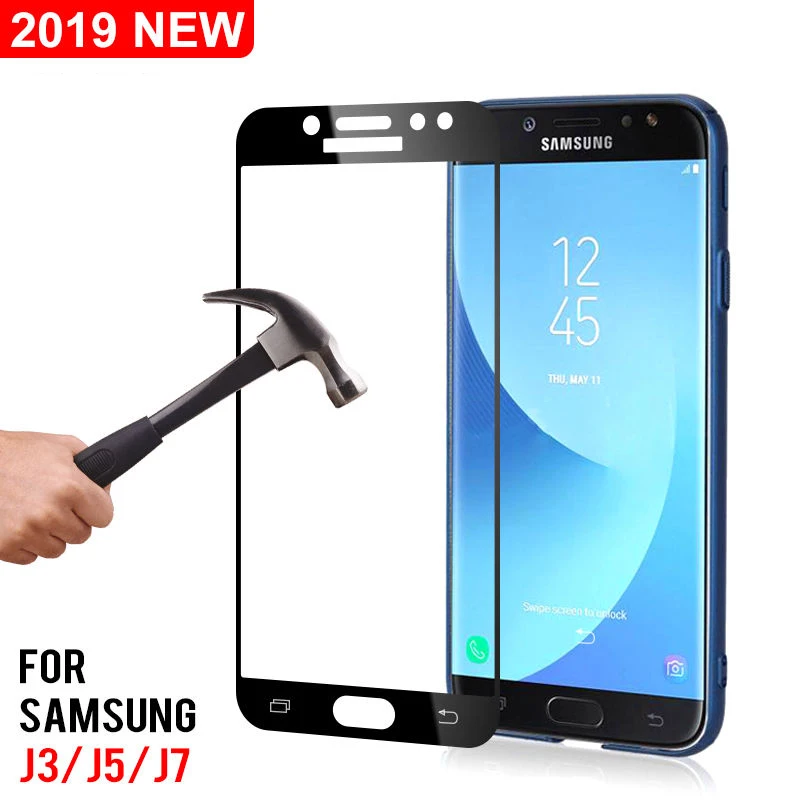 9D полное Защитное стекло для samsung Galaxy S7 J3 J5 J7 J2 J5 J7 Prime Защитная пленка для экрана из закаленного стекла