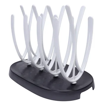 

Multifunctional Branches Shape Baby Bottle Drying Rack Baby Nipple Holder Practical Storage Rack Organizer (White Grey)