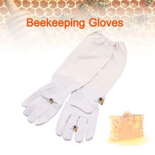Перчатки для пчеловодства защитные рукава дышащие овчины и ткани Профессиональные перчатки для пчеловодства защитные рукава