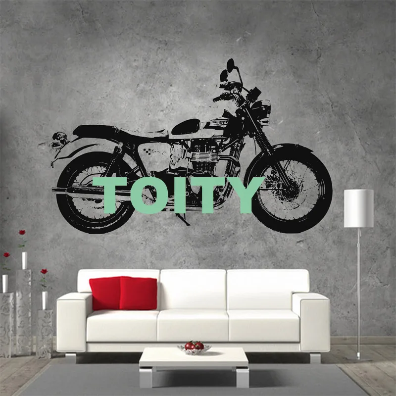 29 дизайнов DUCATI мотоцикл Suzuki стикер на стену Triumph Norton плакат мотоцикл виниловая наклейка Harley Chopper Фреска