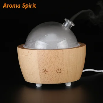 

Office Atomizer Aroma Diffuser Wood Grain Essential Oil 90Ml Ultrasonic Aroma Diffuser USB Luminous Humidifier Home Decor I60B