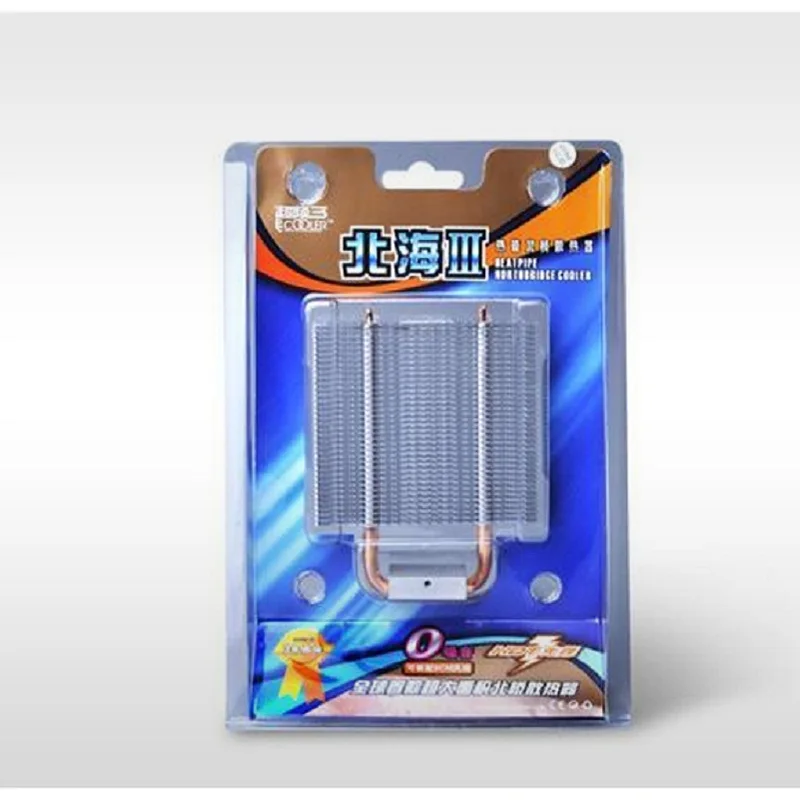 Pccooler N80 2 медная тепловая трубка northbridge cooler southbridge Охлаждающий радиатор для материнской платы поддерживающая конструкция 80 мм вентилятор процессора