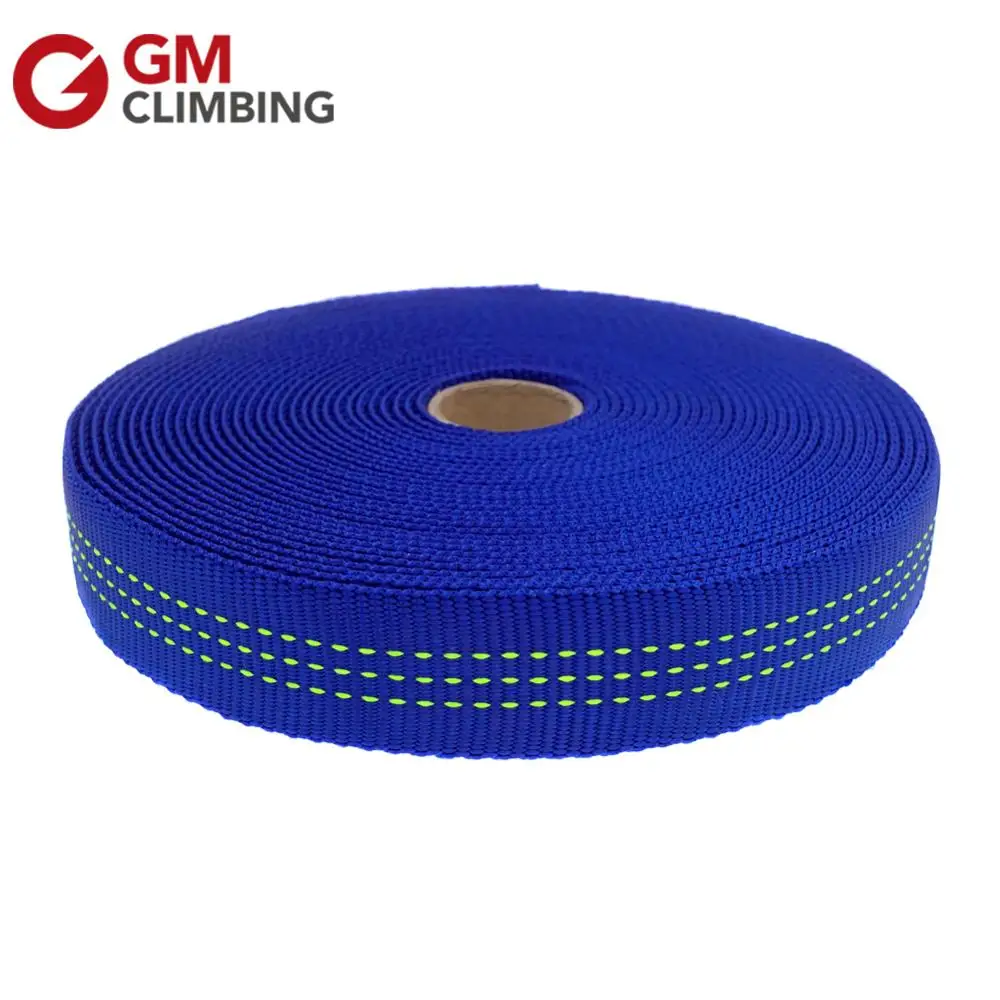 

30ft 18.2kN Tubular Webbing 25mm Hammock Suspension Strap Nylon Climbing Sling Outdoor Belt for General Outdoor Application