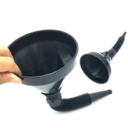 Entonnoir filtrant en plastique, pour huile, eau, carburant, essence, Diesel, moteur, huile, carburant 