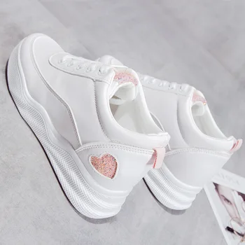 

Increased white shoes women's shoes 2020 summer models were thin wild shoes spring flat casual sports shoes