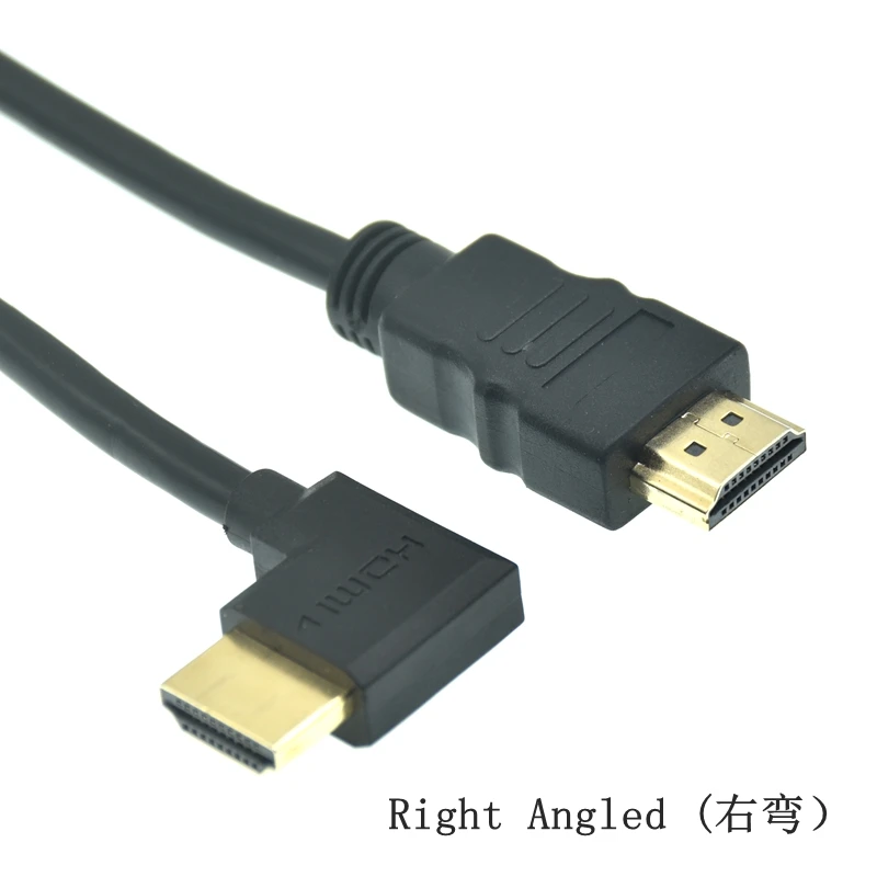 HD-A Male to Angled 90 Degree Male HD Extension Cable - 15cm to 1.5m, HDTV-compatible, 1.4v Description Image.This Product Can Be Found With The Tag Names Cheap Computer Cables Connectors, Computer Cables Connectors, Computer Office, High Quality Computer Office
